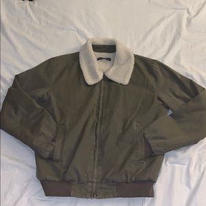 Sherpa lined bomber jacket